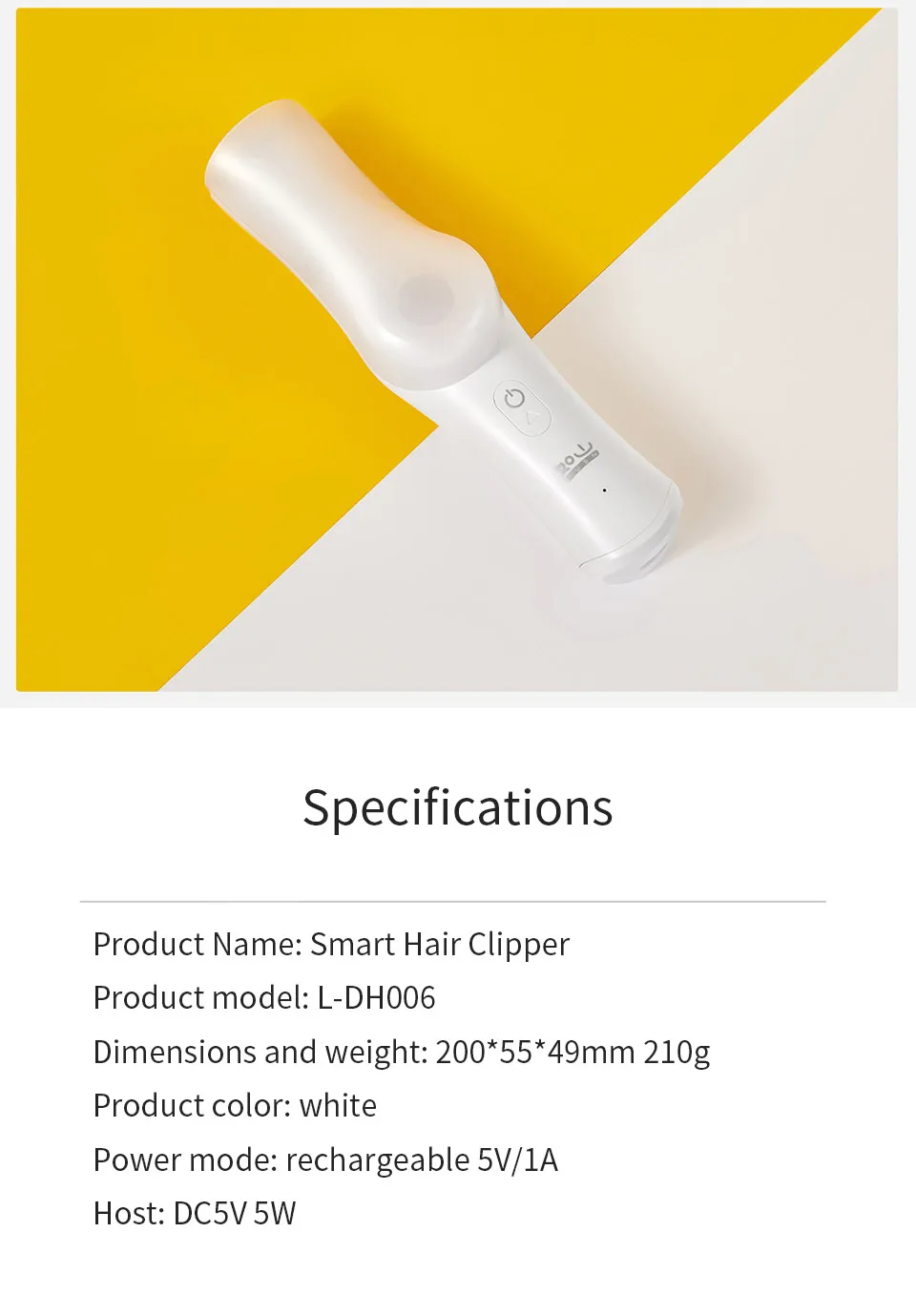 Xiaomi RUSHAN младенческой умный волос всасывания парикмахер авто-всасывания мощность поколения Push-shear зарядки супер-тихий