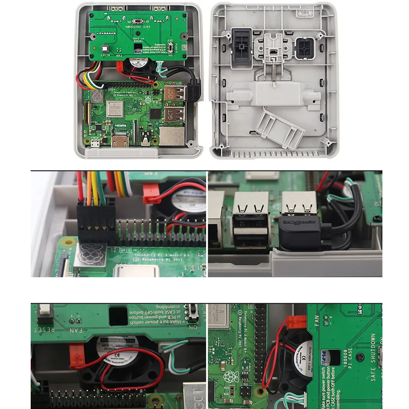 Чехол Retroflag SUPERPi CASE-J NESPi с охлаждающим вентилятором+ радиатор для Raspberry Pi 3B Plus(3B+)/3B оригинальная Европейская версия