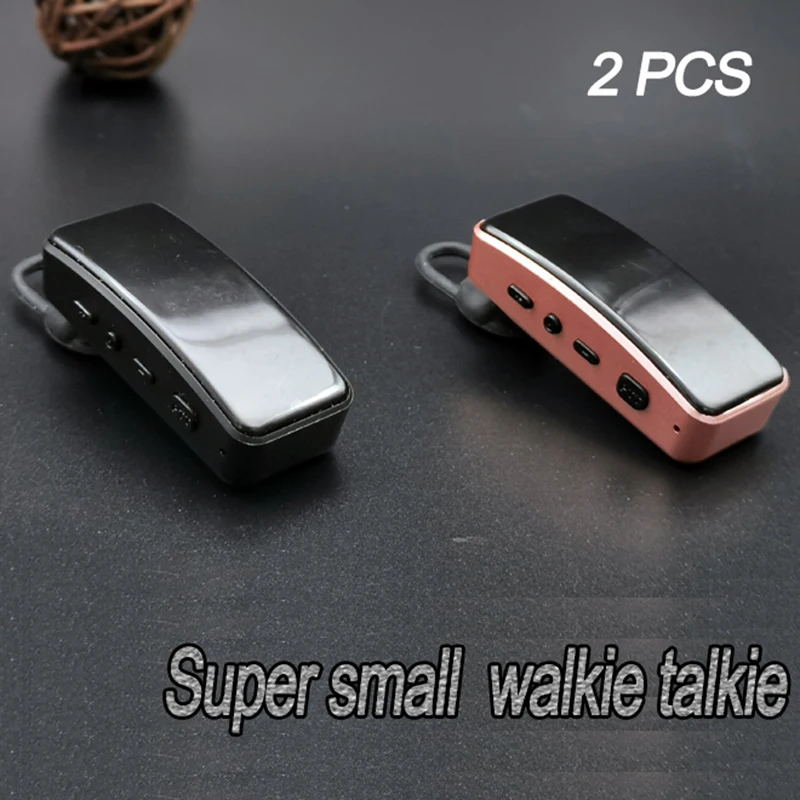 2PCS Ear-Hanging Walkie Talkie Mini 16 Channels Leixen Q2 Two-Way Radio USB Port Charging Woki Toki Small Size talkie-walkie | Мобильные