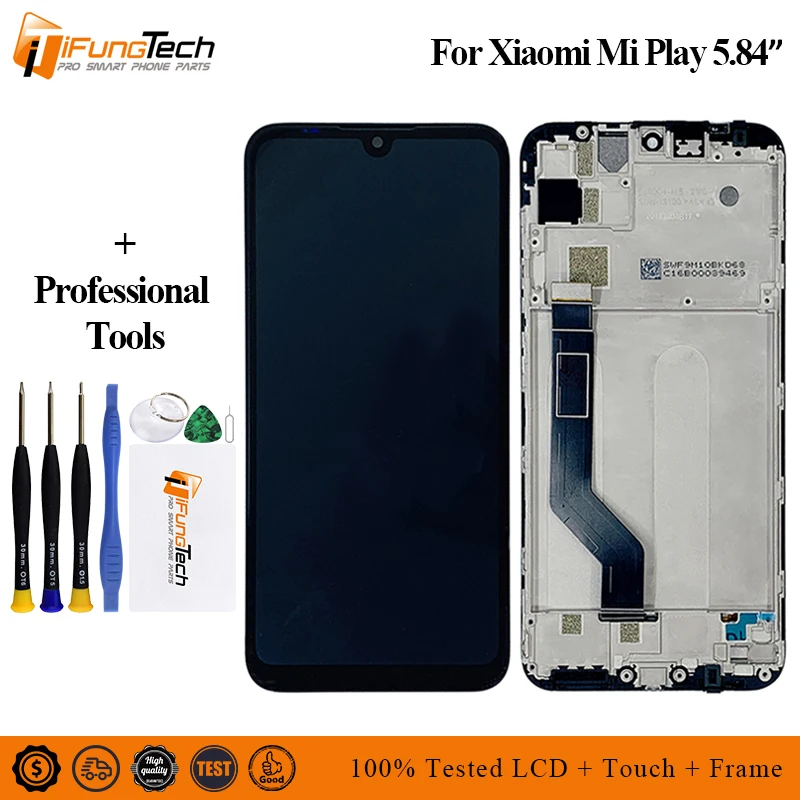ЖК-дисплей 5 84 дюйма для Xiaomi Mi Play сенсорный экран с дигитайзером в сборе mi play