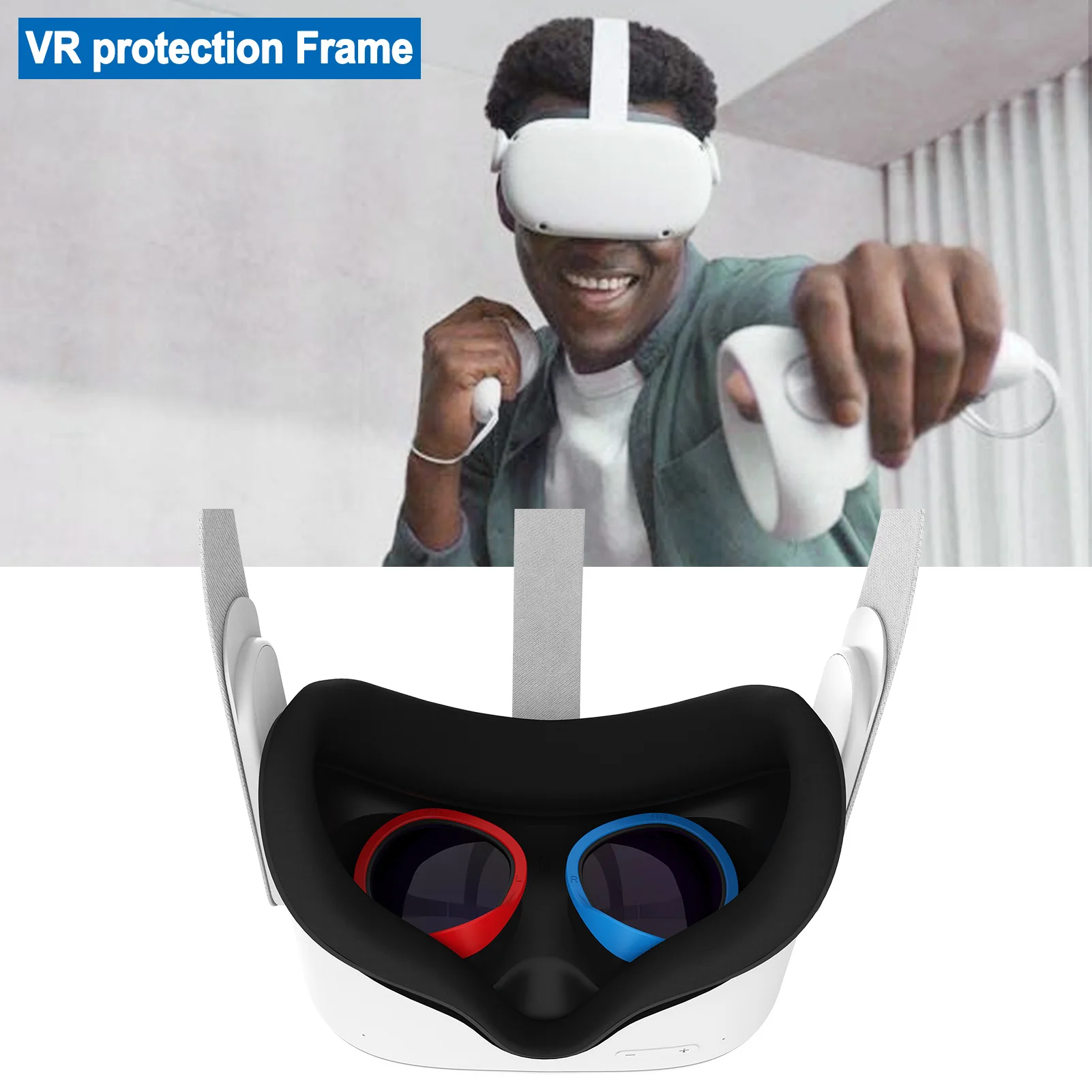 Кольцо от царапин для объектива VR Oculus Quest 2 защитные очки оправа Совместимость с 1/2