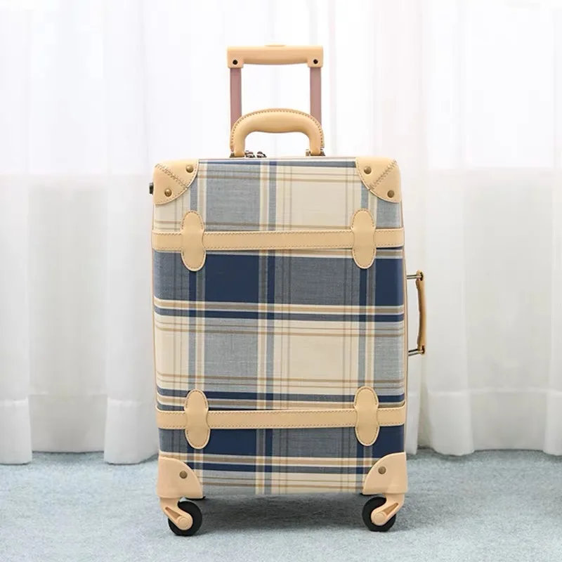 Travel tale 2" 24" 2" 28" дюйма spinner ретро чемодан на колёсиках Кабина набор чемоданов в винтажном стиле багаж на ролликах для дам - Цвет: only luggage