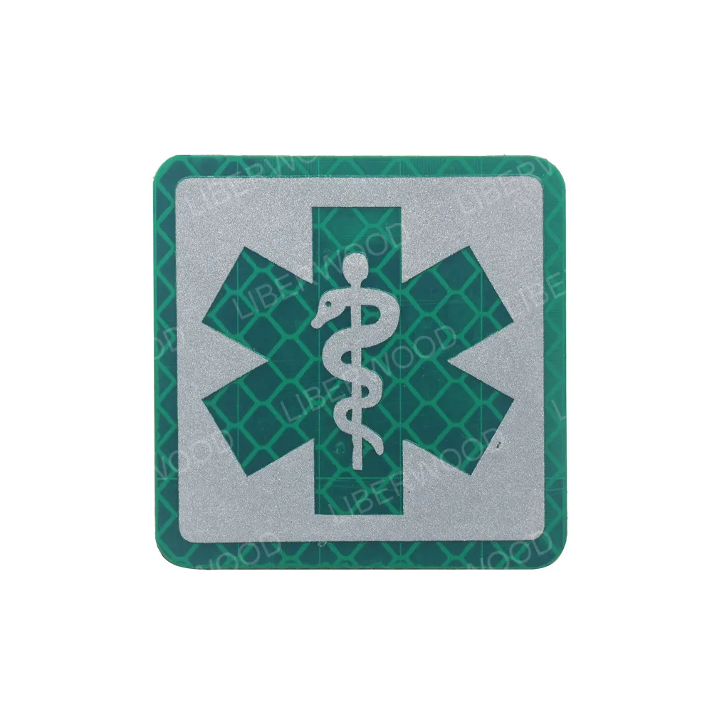 13 Светоотражающий медицинский Красный Крест EMS EMT MED тактическая нашивка инфракрасная IR Первая помощь Военная нравственная повязка на руку застежка-крючок Поддержка 2 дюйма - Цвет: 13