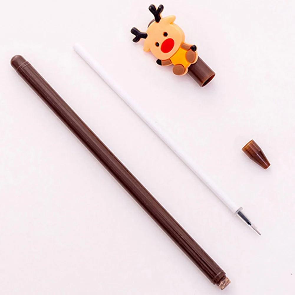 1 шт. Милая мультяшная Рождественская елка Санта Снеговик Олень чернила гелевая