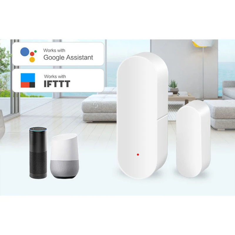 

Smart Door/Window Detector WiFi App TuYa Notification Alerts for Home Security Sensor Support Alexa Google Home
