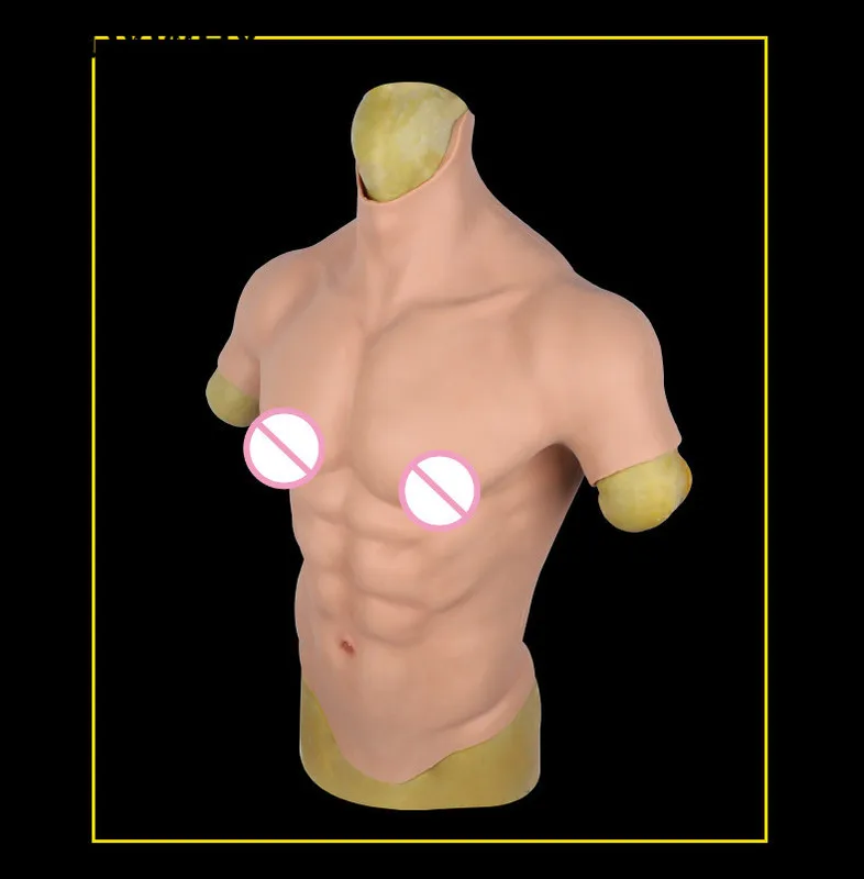 Realistic Silicone Fake Muscle Male Chest Plate - Queerks™