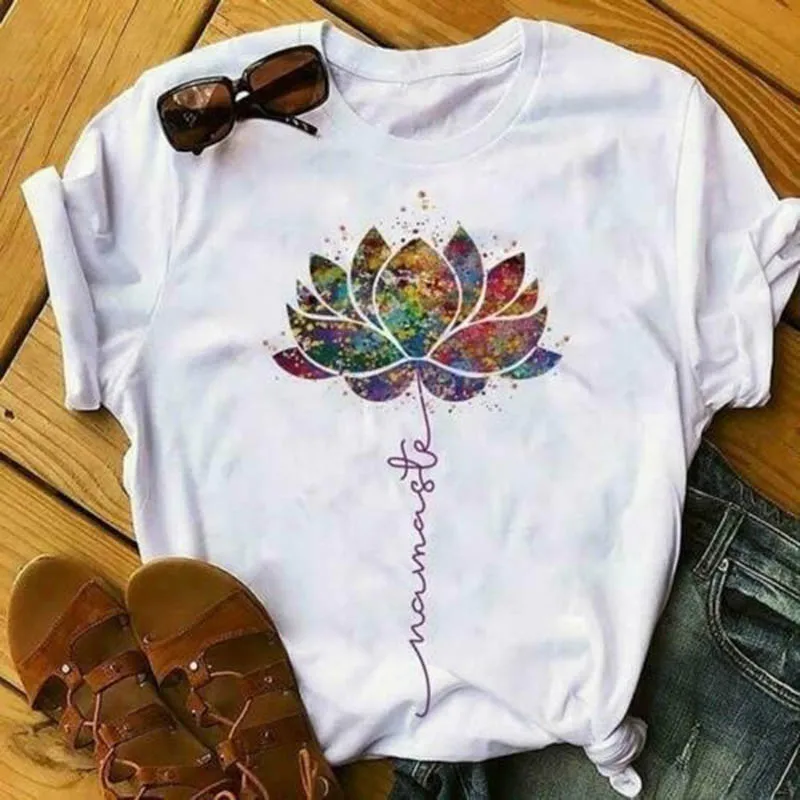 camiseta blanca algodon mujer