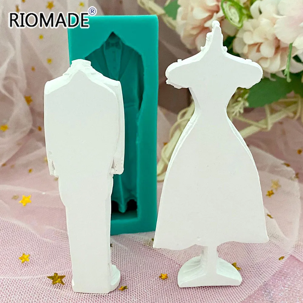 Description Picture 4 of itemWedding Dress Silicone Mold Marry Styles Fondant Cake Decorating Tools Chocolate Mousse Dessert Sugar Kitchen Baking Mould