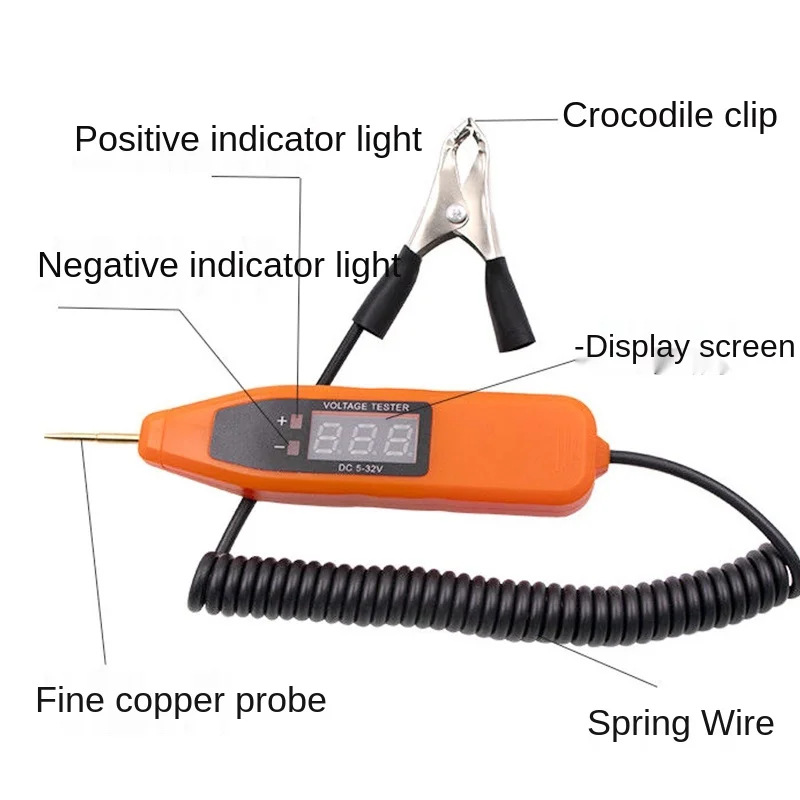 Universal 5-32V Car Electrical Circuit Test Pen Self Diagnosis Digital Voltage Test Pen Power Probe Pencil Diagnostic Tool