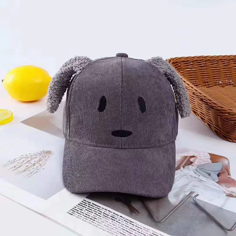 Зимние Повседневные модные детские шапки с вышитыми героями мультфильмов; Милые козырьки для малышей; Детские бейсболки
