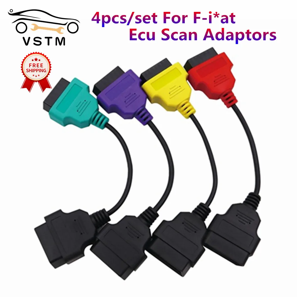 2025 OBD 2 Car Scanner Connector MultiECUScan Diagnostic Adapter Cable for Multi ECU Scan for Fiat ECU Scan 4 Colors