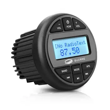 

Waterproof Marine Radio Bluetooth Stereo Audio Units Sound System FM AM Receiver Car MP3 Player For Boat Bath SPA ATV Motorcycle