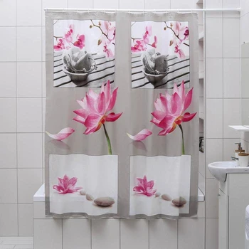 

Curtain for the bathroom 180 × 180 cm "Meditation", EVA