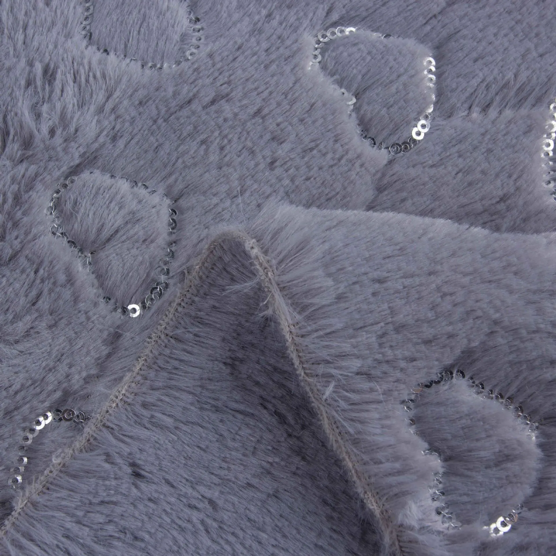 Вышивка кроличий мех плюш домашний текстиль подушечки для обуви композитная ткань искусственный мех 160*180 см/шт