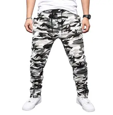 White Camo Zongke Camo Мужские штаны для бега брюки Мужские штаны уличная тренировочные штаны-шаровары штаны, мужские брюки XXL хип хоп Осень новинка - Цвет: White Camo