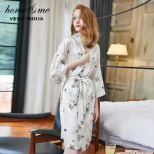 Vero Moda женский Звездный принт 3/4 с короткими рукавами шелковистый ночной халат | 3193R1502