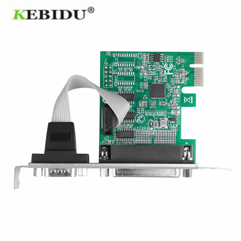 

TXB102 LPT to PCI-E PCI Express Card Serial Port COM & DB25 Printer Parallel Port Adapter Converter ASIX AX99100