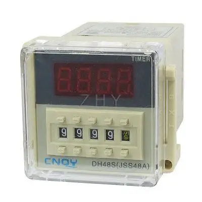 

DH48S-2ZH LCD Display Time Timer Delay Relay 8-Pin DPDT 0.01S-9999H AC 48V