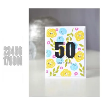 

Metal Cutting dies Arabic numerals die cut Scrapbooking Paper Craft Handmade Card Punch Art Cutter Decorative Stencil