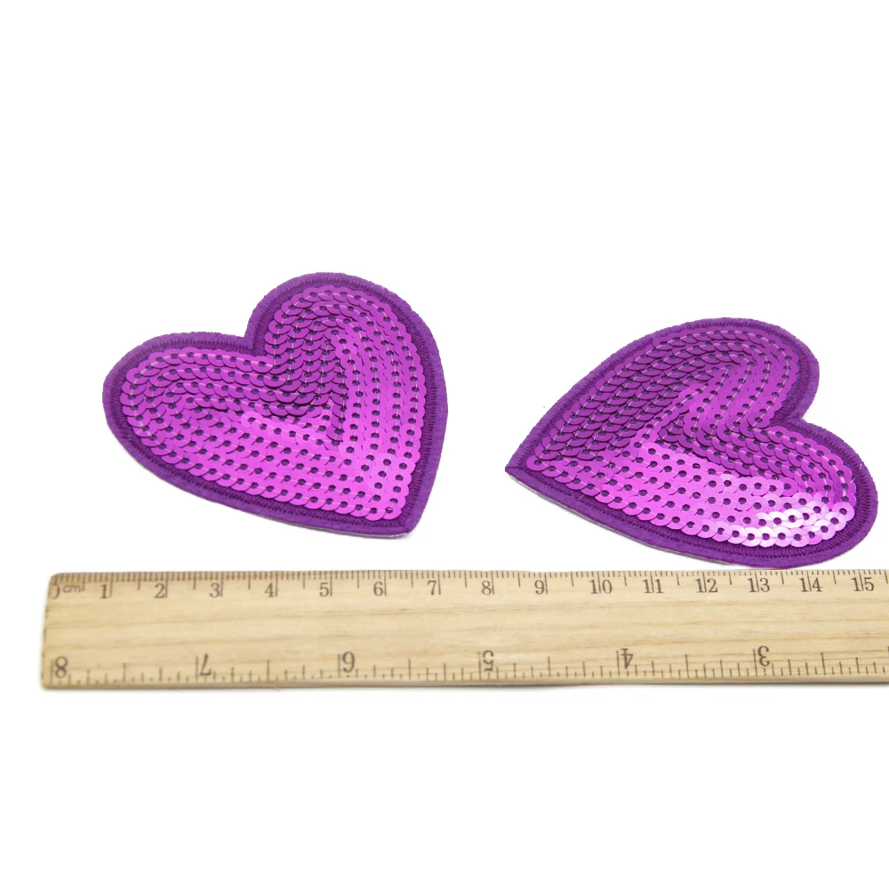 David accessories 5 шт. блестки, вышивка, заплатка в форме сердца Форма для одежды шляпа для пошива швейных изделий материалы для ручных поделок, 5Yc779