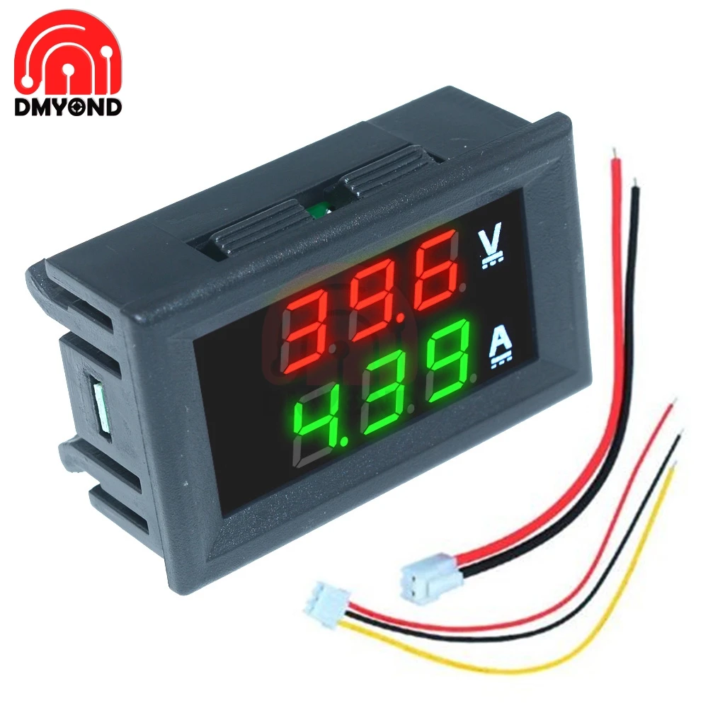 

0.56" Voltmeter Ammeter DC 100V 10A Current Digital Voltmeter Ammeter Auto Car Electric Voltage Meter Volt Amp Tester Detector