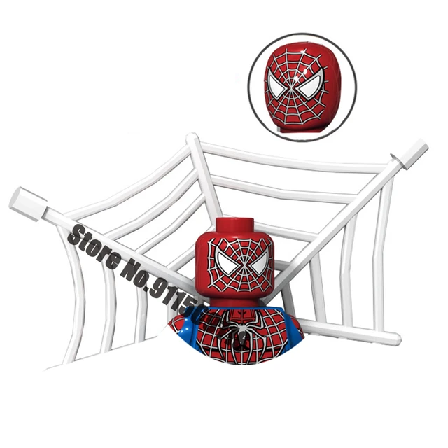 Superhero Spiderman Suit Building Blocks Bricks Mysterio Peter Parker Miles Morales Action Figures Kids Toys Christmas Gifts I-XP075