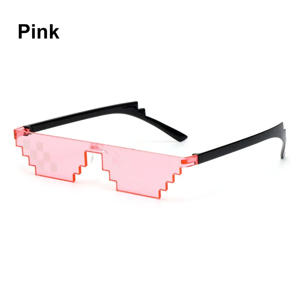 big cat eye sunglasses Fashion Glasses Shades 8 Bit Pixelated Ladies Sunglasses Unisex Eyeglasses Mosaic Sunglasses Funny Vintage Thug Life Glasses square sunglasses Sunglasses