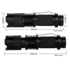 New Mini Flashlight 2000 Lumens CREE Q5 LED Torch AA/14500 Adjustable Zoom Focus Torch Lamp Penlight Waterproof For Outdoor ► Photo 3/6