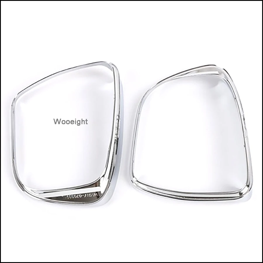 Wooeight, 2 шт., АБС ХРОМ, заднего вида для боковой двери, зеркало, защита от дождя, защита от солнца, козырек, рамка, наклейки, подходят для Nissan Qashqai