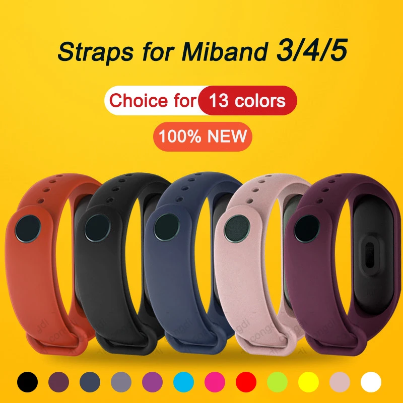 Ремешок для браслета Xiaomi Mi Band 4 3 силиконовые ремешки браслет ремешок 5 |