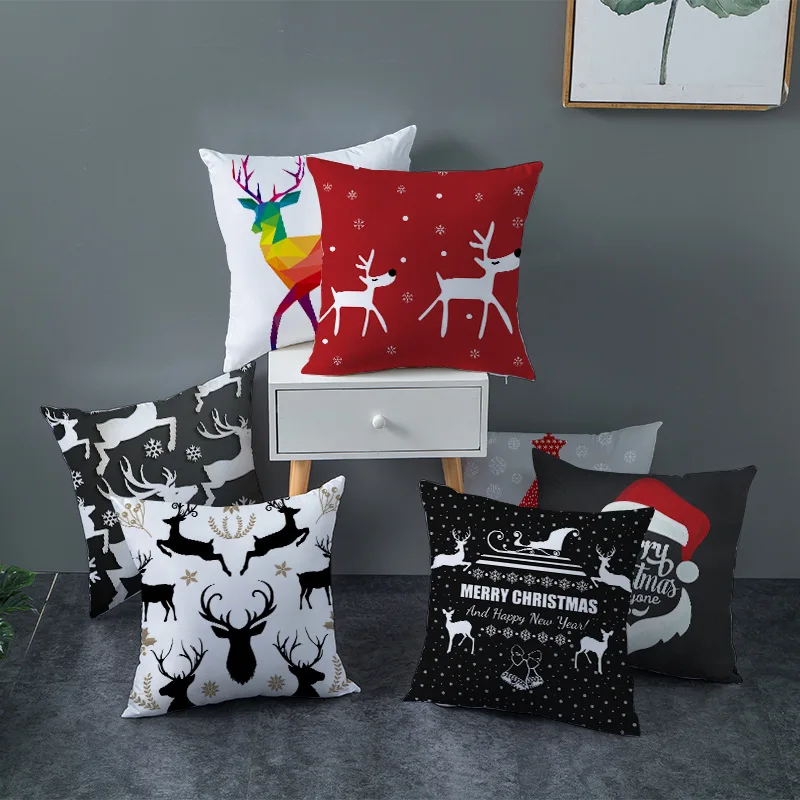 

RULDGEE 1PC Customized Decorate Pillowcase for Home Pillowslip for Santa Claus in Europe and America