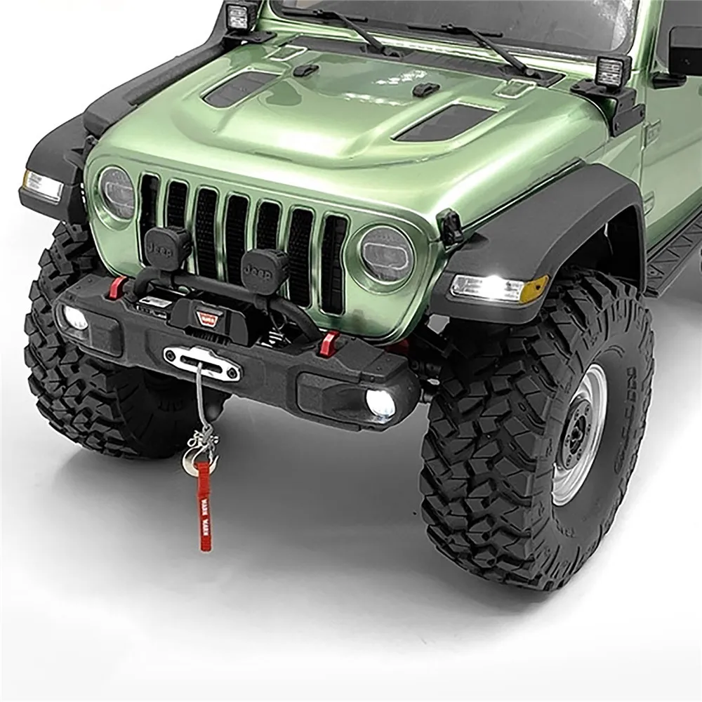 Details about   LED front fender dust wheel cover for AXIAL SCX10 III JEEP rc car toy 