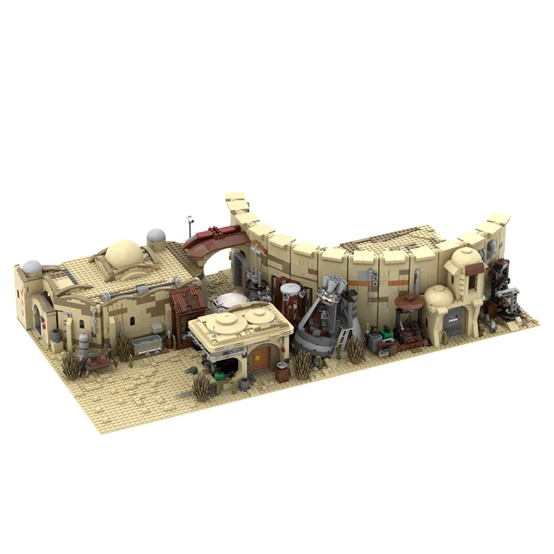 

StarW A New Hope Seriers Desert Village Eisley-Cantina Luke's X-34 Soro Suub Land Speeder Fight Spacecraft Building Block Toy