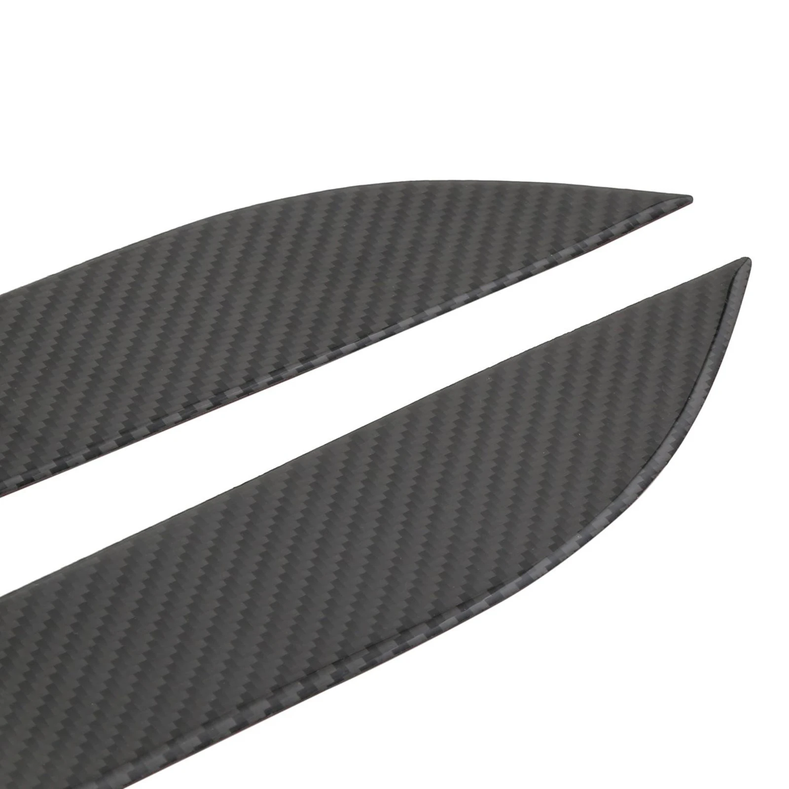 2 Pcs Car Front Bumper Fins Exterior Lip Splitter Carbon Fiber Eyebrow Spoiler Canards Plate Sticker For Nissan 350Z Z33 2003-08