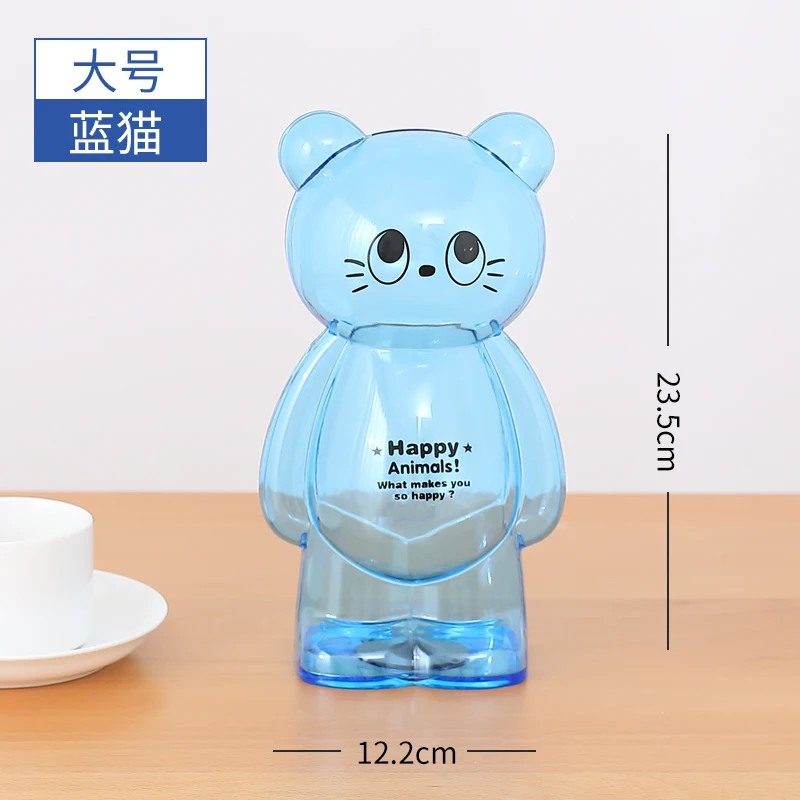Little Bear Transparent Piggy Bank Cartoon CreativePiggy Bank Articles Props Gift Cartoon Money Saver Children Kids Gift AA50MB - Цвет: H