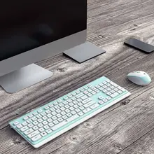 1 комплект ультра-тонкая беспроводная клавиатура 2,4G малошумная беспроводная мышь Мыши для Mac PC ноутбука C26