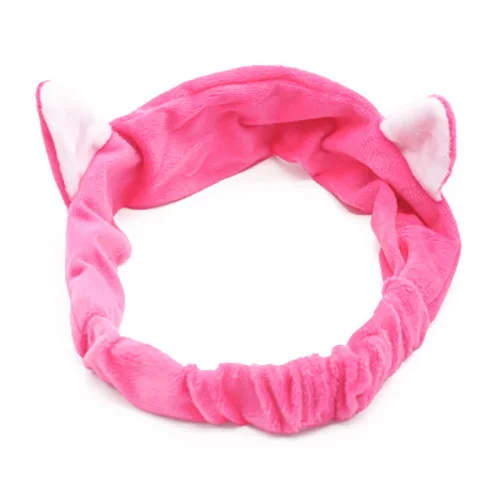 

Women hair Headband Girls Headband cute Cat Ear Hair Band Wrap Spa Make Up Cloth Tool Headband Durable