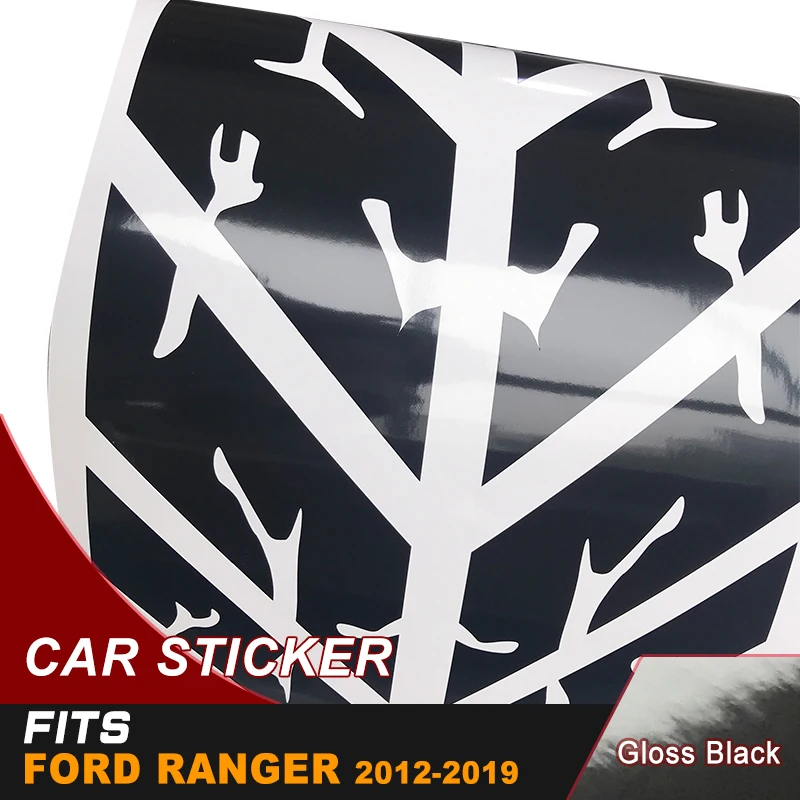  free shipping 2 Pcs spotted side door stripe graphic Vinyl sticker for Ford ranger 2012 2013 2014 2