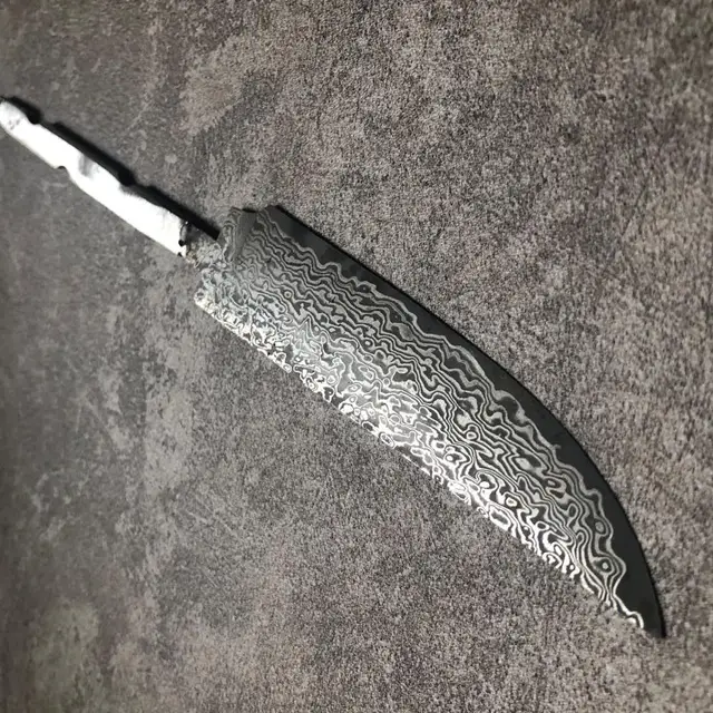 Фото высокоуглеродистая сталь дамасский узор охотничьи ножи diy лезвие