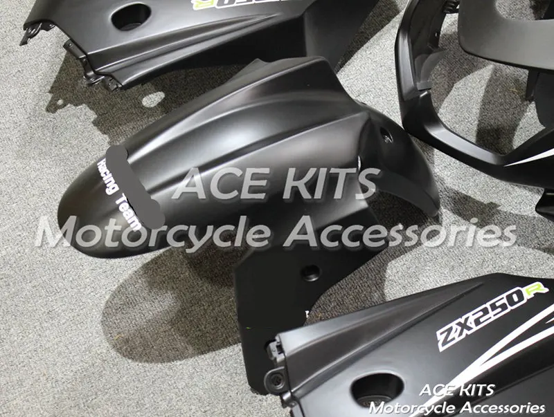 Мотоциклетный обтекатель abs Подходит для Kawasaki Ninja250 2008 2009 2010 2011 2012 корпусные детали пресс-форм ACEKITS Магазин № 0181