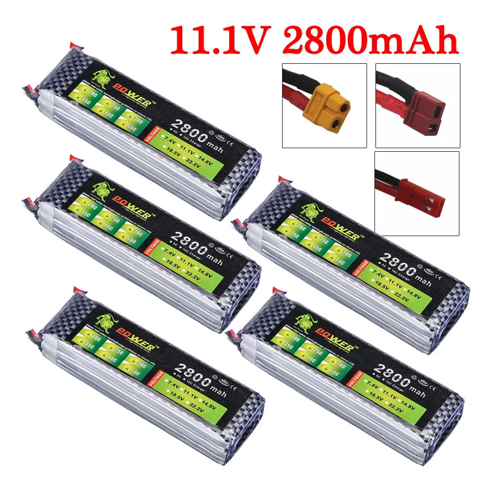 Обновление 11 1 V 2800mAh Lipo Batterry XT60/T штекер для RC Quodcopter самолета вертолета игрушечных