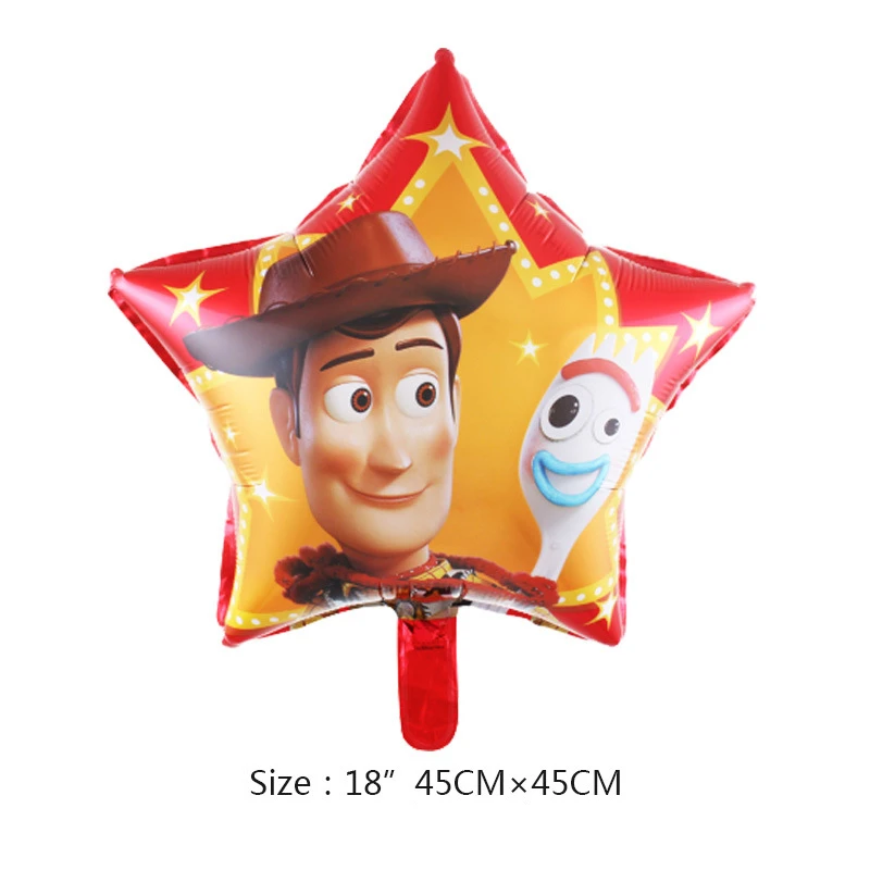Balloon-D Disney Toy Story 4 Мальчик Дети украшения для вечеринки, дня рождения бумажные стаканчики и тарелки детский душ для 10 человек Одноразовые столовые принадлежности - Цвет: Balloon-D