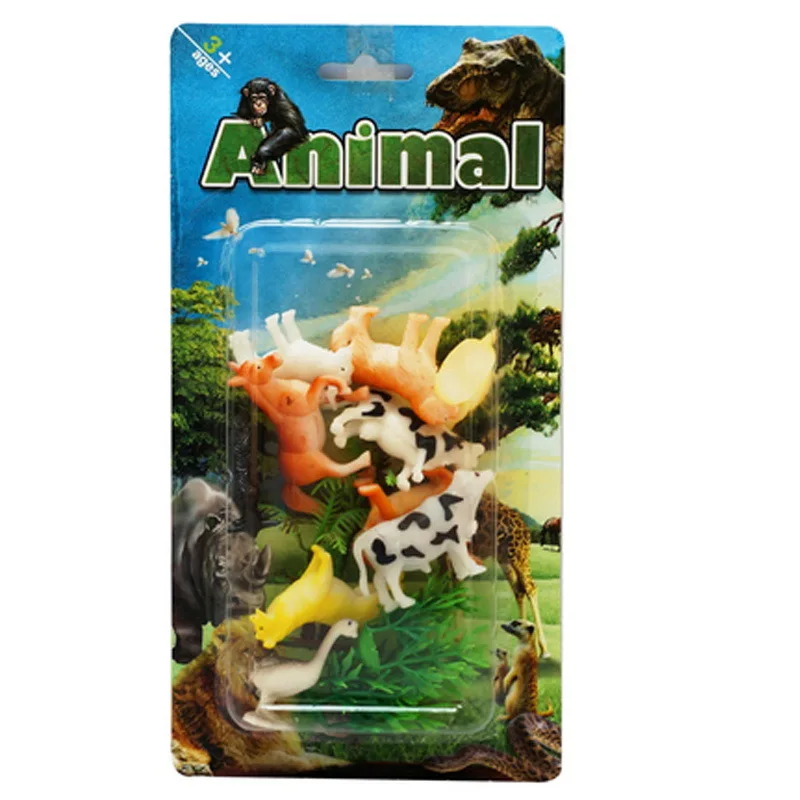 

Wild Animal Oceans Dinosaur Farm Fowl Model Small Animal Model CHILDREN'S Toy Early Education Recognize Set