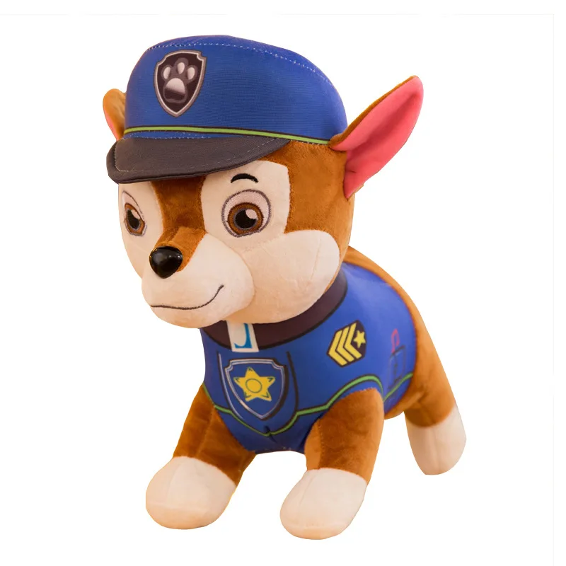 PAW PATROL аниме плюшевая кукла Kawaii мягкая игрушка набор Детская игрушка плюшевая собака подружка подарок кукла Paw Patrol 30 см собака Вечерние - Цвет: A