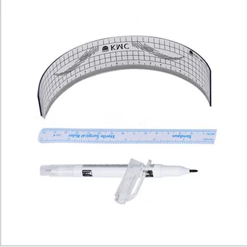 

3D Microblading Manual Pen for Makeup Tattoo Eyebrow + Ruler Kit Tattoo Pen Set