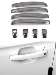 Garniture de poignée de porte pour Geely Atlas 2016 2017 2018 2019, cadre autocollant de décoration, accessoires extérieurs chromés 