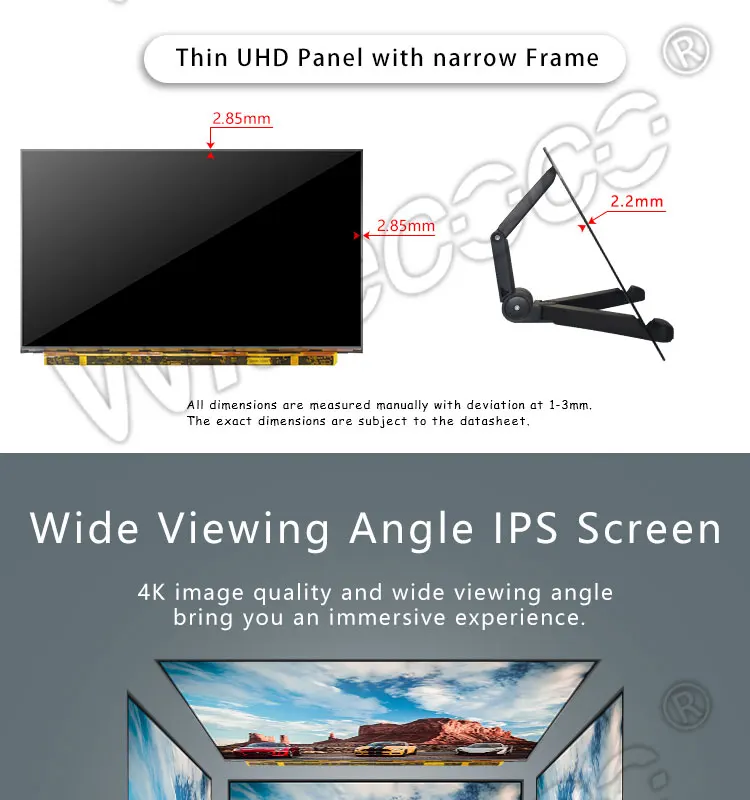 Без подсветки 13,3 дюйма 4K 3840x2160 wled ips ЖК-экран edp-разъем с 2 HDMI ЖК-контроллером платы LP133UD1-SPA1