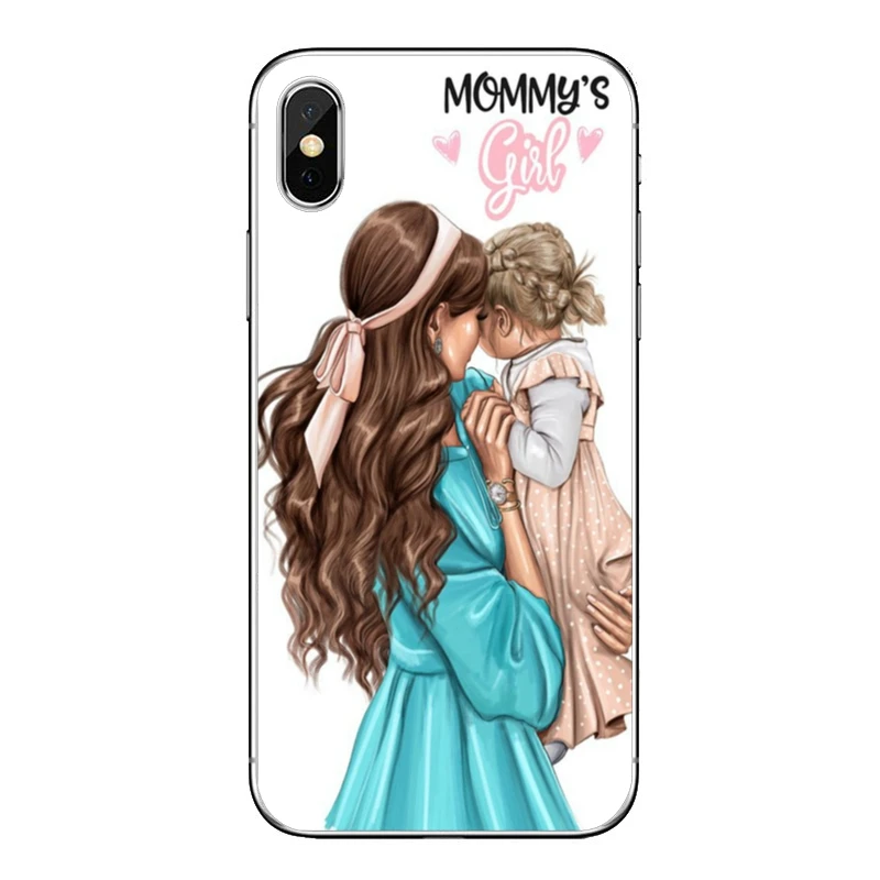 Мягкий чехол супер мама для маленьких девочек семейная королева для samsung Galaxy A10 A30 A40 A50 A60 A70 A6s A8 A9s J4 J6 Prime Plus
