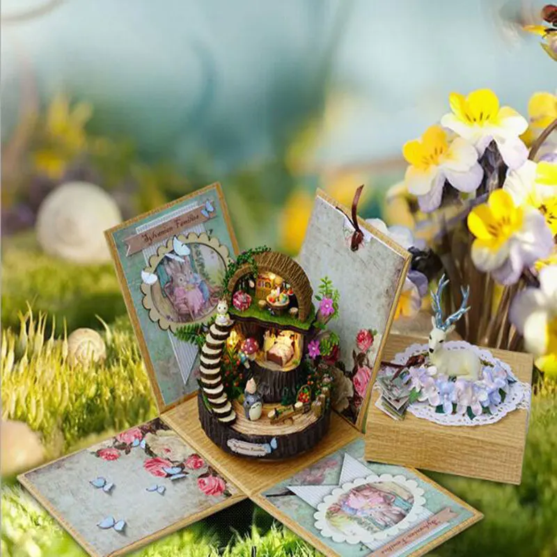 Новейшая мебель для кукольного домика миниатюрные 3D деревянные миниатюры