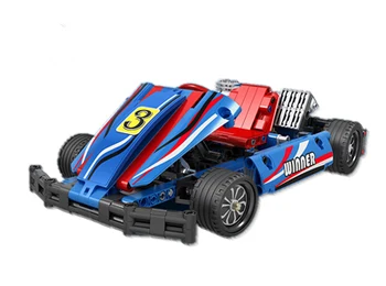 

1:8 Formula Racing Car Go Kart Model Building Block Speed Technic Series Brick Set Toys Gift Toy For Children Kids